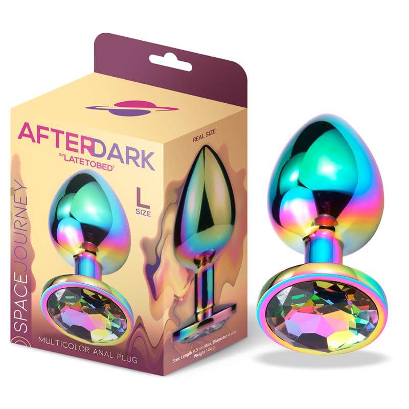 Afterdark Space Butt Plug with Jewel Large First