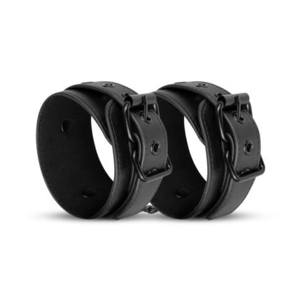 Bedroom Fantasies Faux Leather Handcuffs Black First