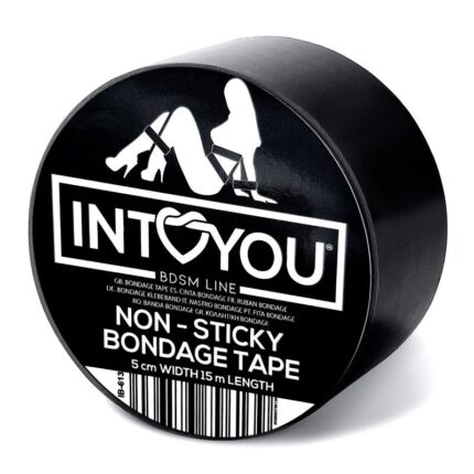 Intoyou - Bondage Tape Non-Sticky Black in packaging front side view