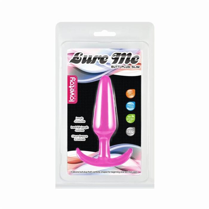 LoveToy Butt Plug Lure Me Size S Pink Seventh