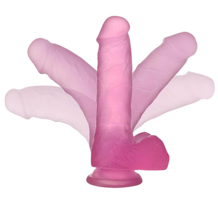LoveToy Dildo Jelly Studs 18 cm Pink Second